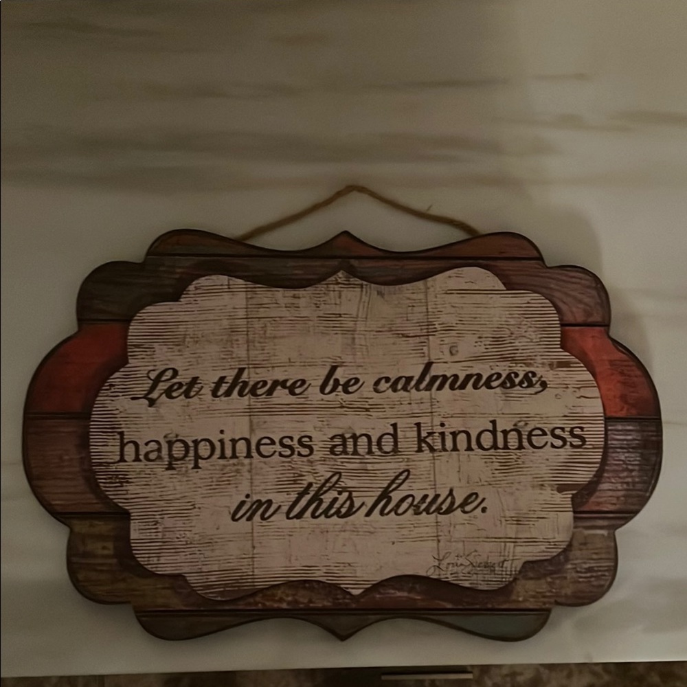 Rustic Brown Wall Decor Sign